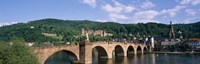 Framed Arch bridge across a river, Neckar River, Heidelberg, Baden-Wurttemberg, Germany