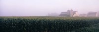 Framed Barn in a field, Illinois, USA