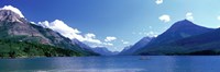 Framed Canoeing Waterton Lake Waterton Glacier National Peace Park Alberta Canada