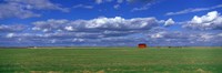Framed Field And Barn, Saskatchewan, Canada