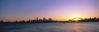 Framed Sunset Over the Bridge, Sydney, Australia