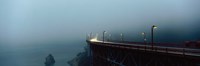 Framed Highway In Fog, San Francisco, California, USA