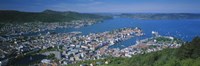 Framed High angle view of a city, Bergen, Hordaland, Norway