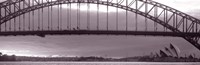 Framed Harbor Bridge, Pacific Ocean, Sydney, Australia