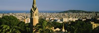 Framed High Angle View of Barcelona, Spain