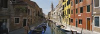 Framed Canal passing through a city, Venice, Italy