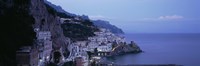 Framed High angle view of a village near the sea, Amalfi, Amalfi Coast, Salerno, Campania, Italy
