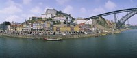 Framed Buildings at the waterfront, Oporto, Douro Litoral, Portugal