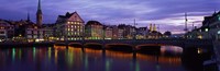 Framed River Limmat Zurich Switzerland