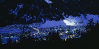 Framed High angle view of a town, Davos, Switzerland