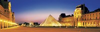 Framed Louvre, Paris, France at Dusk