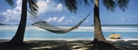 Framed Hammock on the beach, Cook Islands South Pacific