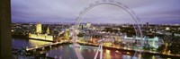 Framed High Angle View Of The Millennium Wheel, London, England, United Kingdom
