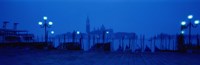 Framed Church of San Giorgio Maggiore with Gondolas Venice Italy
