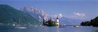 Framed Traunsee Lake Gmunden Austria