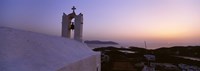 Framed Bell tower on a building, Ios, Cyclades Islands, Greece