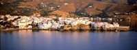 Framed Buildings at the waterfront, Andros, Cyclades Islands, Greece
