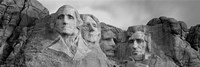 Framed Mount Rushmore (Black And White)