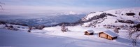 Framed Italy, Italian Alps, High angle view of snowcovered mountains