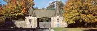 Framed USA, Maine, Mount Desert Island, Acadia National Park, Jordan Pond Gatehouse, Facade of a building