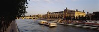 Framed Passenger Craft In A River, Seine River, Musee D'Orsay, Paris, France