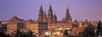 Framed Cathedral in a cityscape, Santiago De Compostela, La Coruna, Galicia, Spain