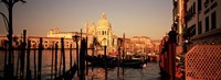 Framed Gondolas In A Canal, Venice, Italy