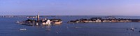 Framed High Angle View Of Buildings Surrounded By Water, San Giorgio Maggiore, Venice, Italy