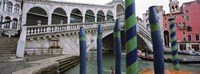 Framed Arch bridge across a canal, Rialto Bridge, Grand Canal, Venice, Italy