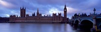 Framed Government Building At The Waterfront, Big Ben And The Houses Of Parliament, London, England, United Kingdom