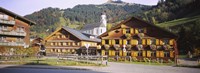 Framed Church In A Village, Bregenzerwald, Vorarlberg, Austria