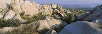 Framed Rock formations on a hill, Turkey