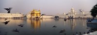 Framed Reflection of a temple in a lake, Golden Temple, Amritsar, Punjab, India