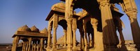 Framed Low angle view of monuments at a place of burial, Jaisalmer, Rajasthan, India