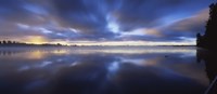 Framed Panoramic view of a river, Vuoksi River, Imatra, Finland