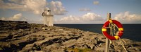 Framed Lighthouse on a landscape, Blackhead Lighthouse, The Burren, County Clare, Republic Of Ireland
