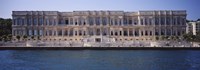 Framed Facade of a palace at the waterfront, Ciragan Palace Hotel Kempinski, Bosphorus, Istanbul, Turkey
