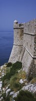Framed Fortress of St Petar as seen from city wall, Dubrovnik, Croatia