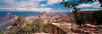 Framed Rock formations in a national park, Mather Point, Grand Canyon National Park, Arizona, USA