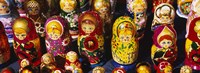 Framed Close-up of Russian nesting dolls, Bulgaria