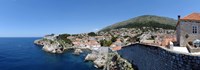 Framed Buildings at the waterfront, Adriatic Sea, Lovrijenac, Dubrovnik, Croatia