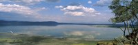 Framed Reflection of clouds in water, Lake Nakuru, Lake Nakuru National Park, Great Rift Valley, Kenya