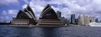 Framed Opera house at the waterfront, Sydney Opera House, Sydney Harbor, Sydney, New South Wales, Australia