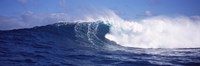 Framed Rough waves in the sea, Tahiti, French Polynesia