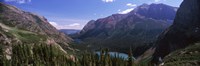 Framed Alpine Lake, US Glacier National Park, Montana