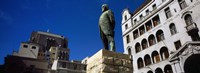Framed Statue of Jan Hendrik Hofmeyr at a town square, Church Square, Cape Town, Western Cape Province, South Africa