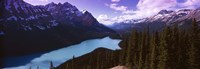 Framed Mountain range at the lakeside, Banff National Park, Alberta, Canada