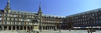 Framed Tourists at a palace, Plaza Mayor, Madrid, Spain