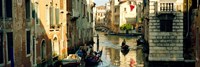 Framed Boats in a canal, Castello, Venice, Veneto, Italy