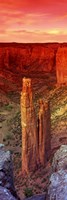 Framed Rock formations in a desert, Spider Rock, Canyon de Chelly National Monument, Arizona